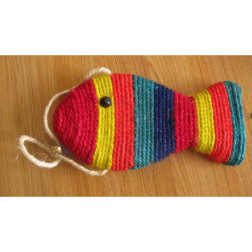 Colorful Sisal Fish, Pet Toy